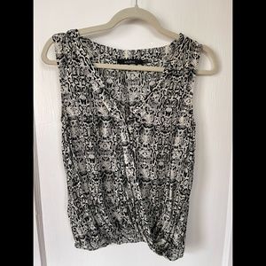 Ark & Co Snakeskin Print Blouse